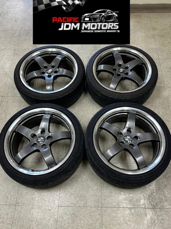 JDM Oettinger RE Wheels w/Tires 18X8, ET35 (fresh lips & powder coat) - Image 3