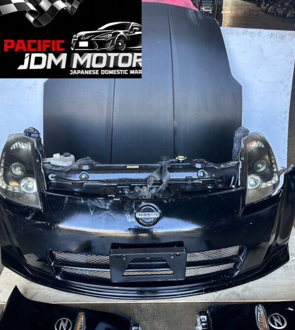 JDM 03-09 NISSAN 350Z OEM FRONT END CONVERSION NOSE CUT BUMPER WITH FENDERS - Image 5
