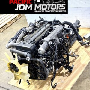 JDM TOYOTA 1JZ-GTE NON VVTI  2.5L 6CYL TWIN TURBO ENGINE REAR SUMP, WIRE, ECU