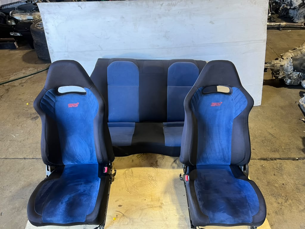 02-07 SUBARU IMPREZA WRX STI OEM COMPLETE FRONT & REAR SEATS JDM EJ207 BUGEYE - Image 6