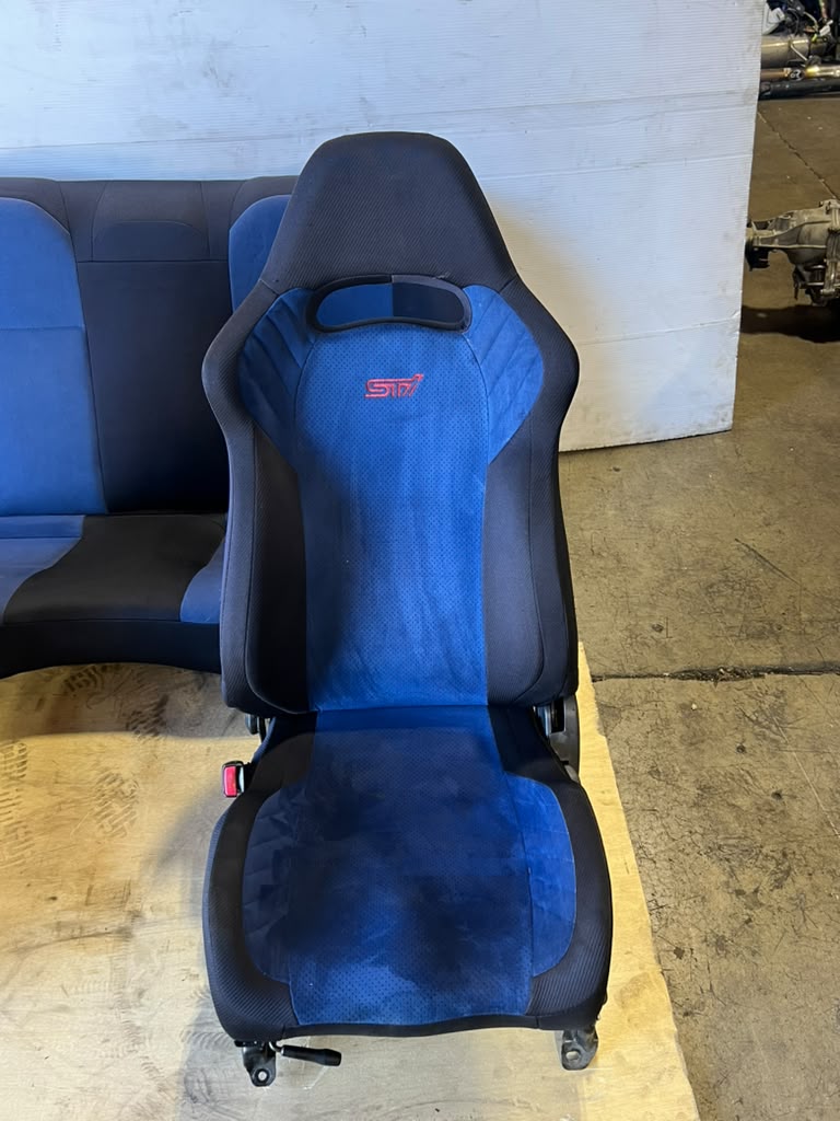 02-07 SUBARU IMPREZA WRX STI OEM COMPLETE FRONT & REAR SEATS JDM EJ207 BUGEYE - Image 7
