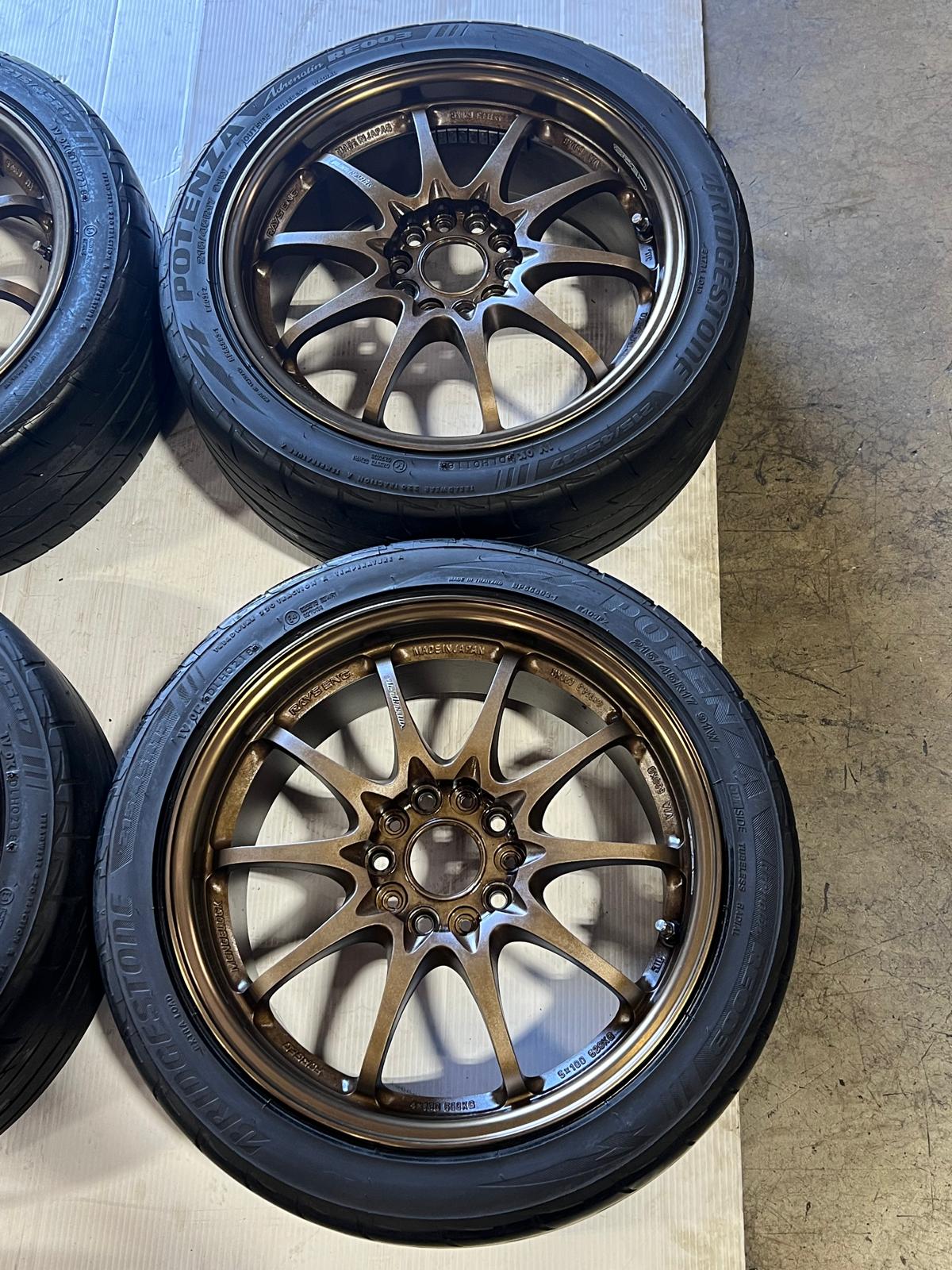 JDM 188.5J +52 PCD114.3 RAYS CE28N BR WRX STI VAB GVB GRB S4 VAG GVF G - Image 3