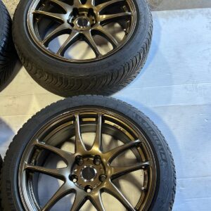 Work Wheel-Work CR Ultimate Kiwami Bronze 18x8.5 +47 5x100 - Hankook Ventus V12