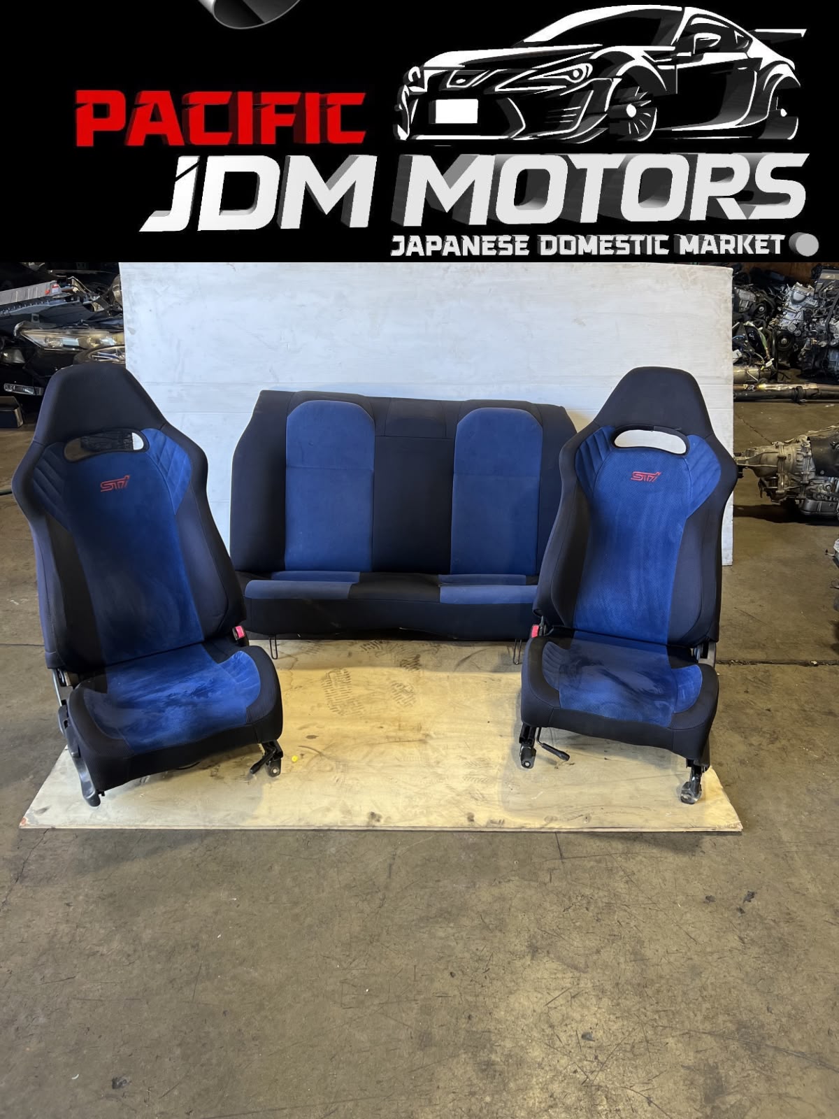 02-07 SUBARU IMPREZA WRX STI OEM COMPLETE FRONT & REAR SEATS JDM EJ207 BUGEYE